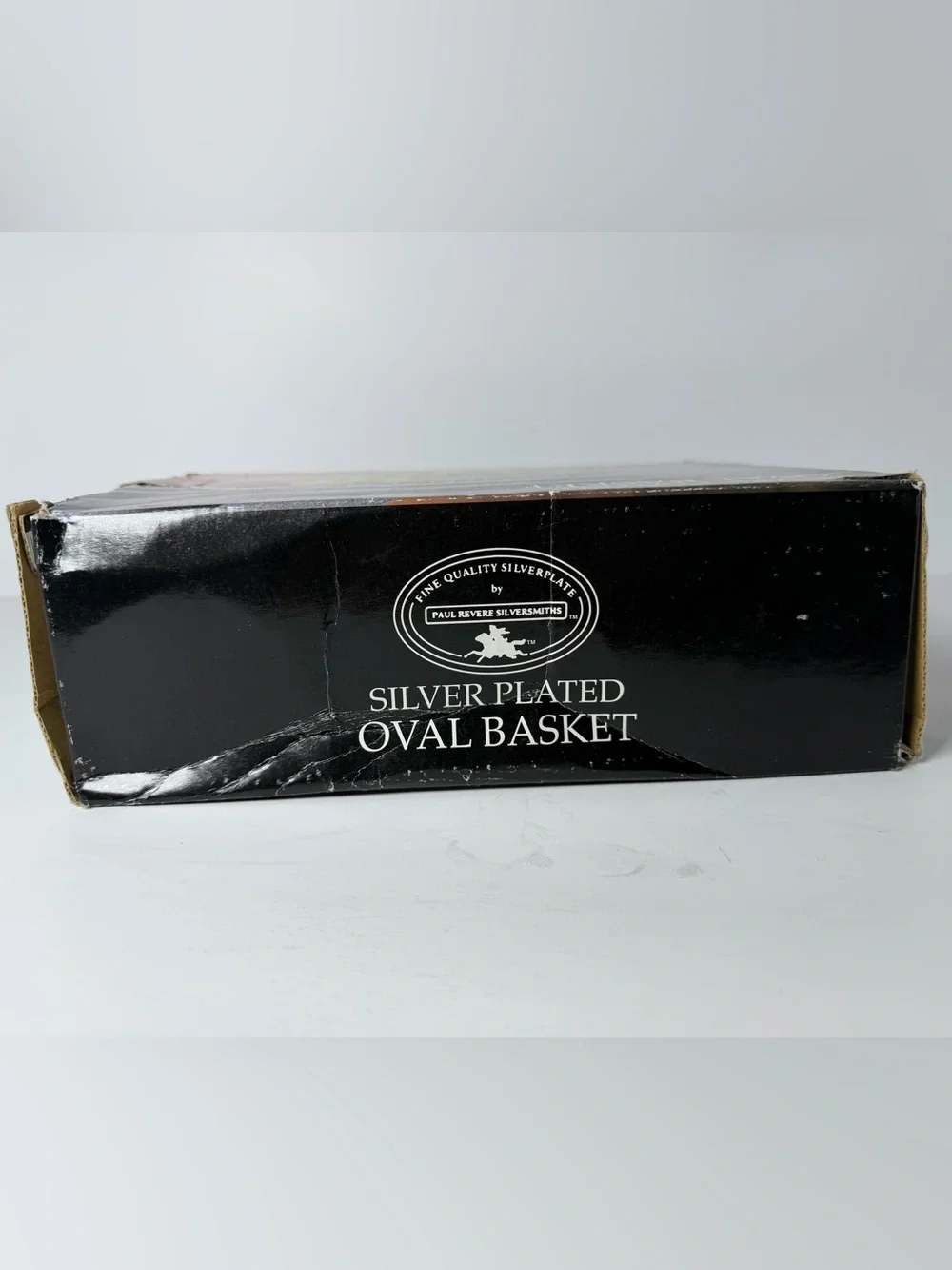 Vintage Paul Revere Silversmiths Silver Plated Oval Basket – New in Box